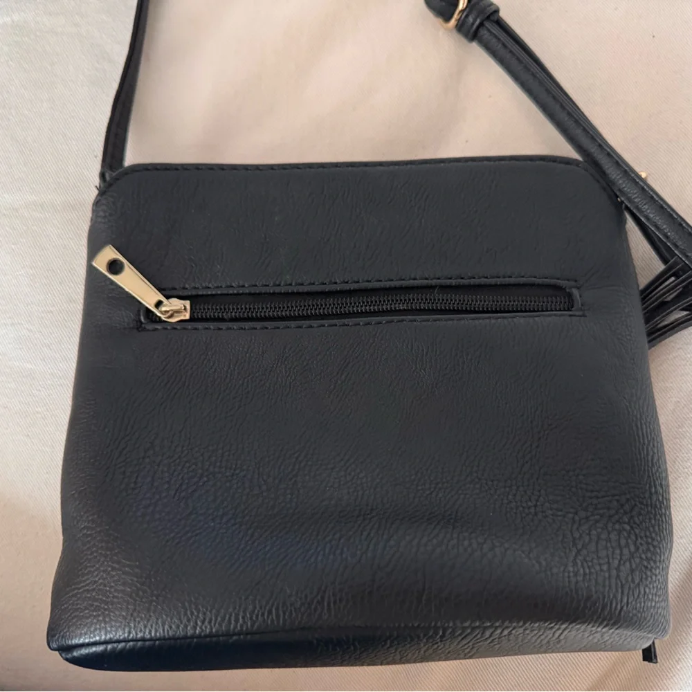 Michael Kors Black Crossbody Bag w/ Gold Accents, max 30” drop strap - Picture 4 of 5